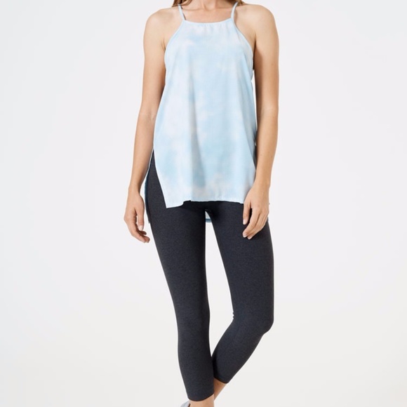 Débardeur MPG Calia Dos Nu - Taille S, En Polyester/spandex, Couleur Chambray/bleu/noir/blanc, Neuf Avec étiquettes